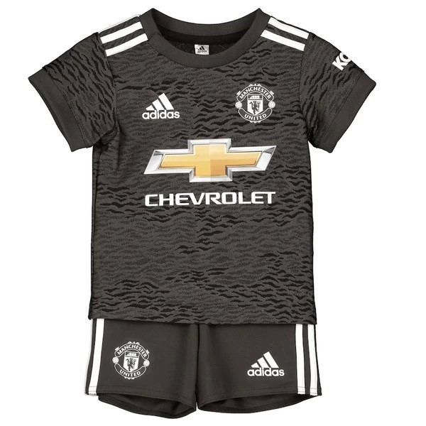Camiseta Manchester United Segunda Equipación Niños 2020-2021 Negro